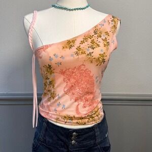 Y2K Fairycore One shoulder Tank